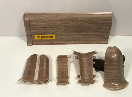 Плинтус Плинтус Ideal Comfort 55mm Дуб кофейный 207 фото 1 | FLOORDEALER